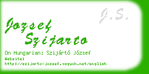 jozsef szijarto business card